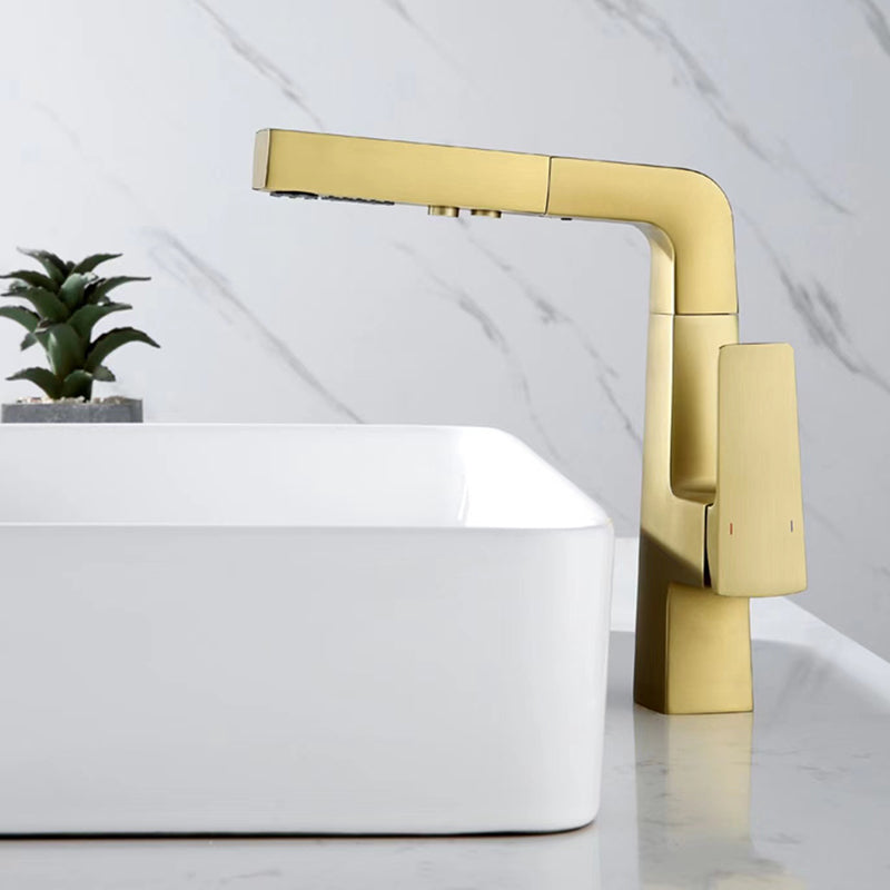 Lever Handles Basin Lavatory Faucet Modern Vanity Sink Faucet Clearhalo 'Bathroom Remodel & Bathroom Fixtures' 'Bathroom Sink Faucets' 'Bathroom Sinks & Faucet Components' 'bathroom_sink_faucets' 'Home Improvement' 'home_improvement' 'home_improvement_bathroom_sink_faucets' 6977680