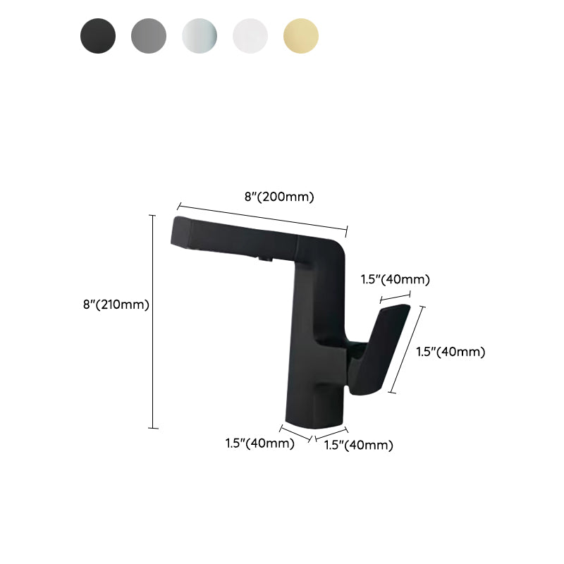 Lever Handles Basin Lavatory Faucet Modern Vanity Sink Faucet Clearhalo 'Bathroom Remodel & Bathroom Fixtures' 'Bathroom Sink Faucets' 'Bathroom Sinks & Faucet Components' 'bathroom_sink_faucets' 'Home Improvement' 'home_improvement' 'home_improvement_bathroom_sink_faucets' 6977689