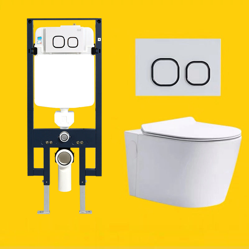 Contemporary One Piece Flush Toilet In-Wall Urine Toilet for Bathroom 14"L x 22"W x 14"H Toilet with High Tanker Clearhalo 'Bathroom Remodel & Bathroom Fixtures' 'Home Improvement' 'home_improvement' 'home_improvement_toilets' 'Toilets & Bidets' 'Toilets' 6980507