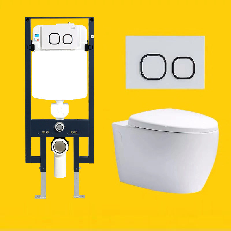 Contemporary One Piece Flush Toilet In-Wall Urine Toilet for Bathroom 16"L x 23"W x 14"H Toilet with High Tanker Clearhalo 'Bathroom Remodel & Bathroom Fixtures' 'Home Improvement' 'home_improvement' 'home_improvement_toilets' 'Toilets & Bidets' 'Toilets' 6980518