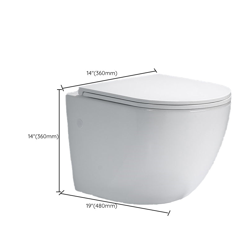 Contemporary One Piece Flush Toilet In-Wall Urine Toilet for Bathroom Clearhalo 'Bathroom Remodel & Bathroom Fixtures' 'Home Improvement' 'home_improvement' 'home_improvement_toilets' 'Toilets & Bidets' 'Toilets' 6980521
