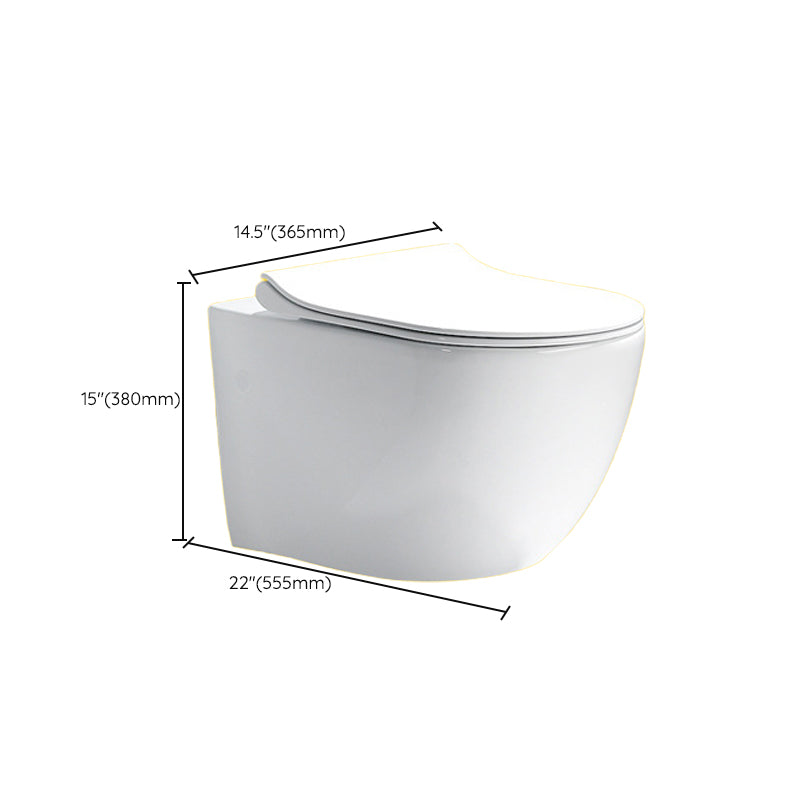 Contemporary One Piece Flush Toilet In-Wall Urine Toilet for Bathroom Clearhalo 'Bathroom Remodel & Bathroom Fixtures' 'Home Improvement' 'home_improvement' 'home_improvement_toilets' 'Toilets & Bidets' 'Toilets' 6980524