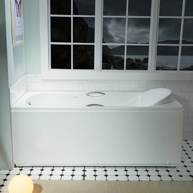 29.53" Wide Acrylic Bathtub Soaking Handles Included Bath in White 51"L x 30"W x 27"H Left Tub Clearhalo 'Bathroom Remodel & Bathroom Fixtures' 'Bathtubs' 'Home Improvement' 'home_improvement' 'home_improvement_bathtubs' 'Showers & Bathtubs' 6980745