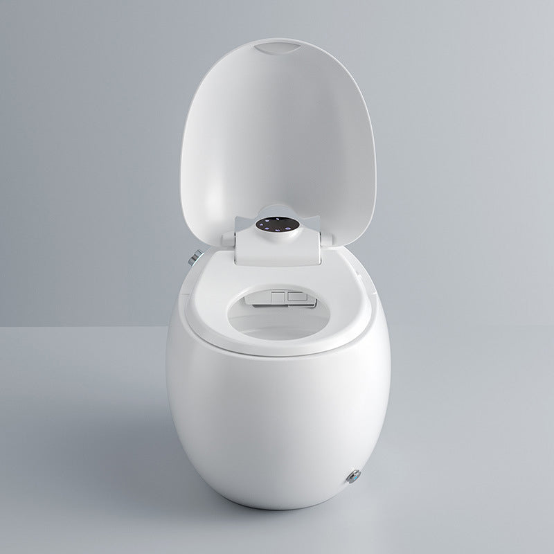 Round Floor Mount Bidet White Floor Standing Bidet with Heated Seat Clearhalo 'Bathroom Remodel & Bathroom Fixtures' 'Bidets' 'Home Improvement' 'home_improvement' 'home_improvement_bidets' 'Toilets & Bidets' 6996778