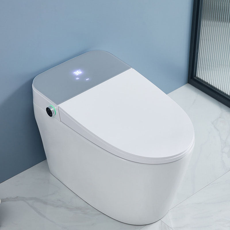 Elongated Floor Mount Bidet White Temperature Control Floor Standing Bidet with Remote Clearhalo 'Bathroom Remodel & Bathroom Fixtures' 'Bidets' 'Home Improvement' 'home_improvement' 'home_improvement_bidets' 'Toilets & Bidets' 6996810