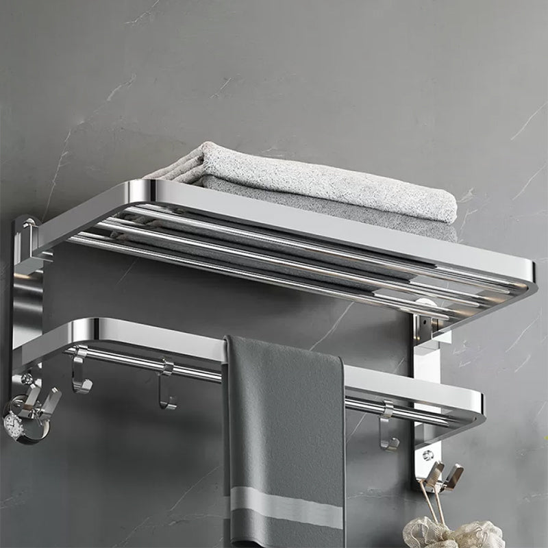 Modern 7 Piece Bathroom Accessory Set Polished Chrome Bathroom Hardware Standard Towel Rack Clearhalo 'Bathroom Hardware Sets' 'Bathroom Hardware' 'Bathroom Remodel & Bathroom Fixtures' 'bathroom_hardware_sets' 'Home Improvement' 'home_improvement' 'home_improvement_bathroom_hardware_sets' 6997148