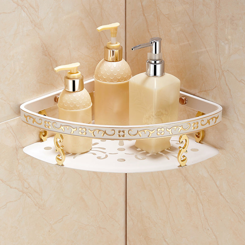 Traditional Bathroom Accessories Hardware Set Bath Shelf Bathroom Accessory Kit Triangular Bath Shelf Clearhalo 'Bathroom Hardware Sets' 'Bathroom Hardware' 'Bathroom Remodel & Bathroom Fixtures' 'bathroom_hardware_sets' 'Home Improvement' 'home_improvement' 'home_improvement_bathroom_hardware_sets' 6997446