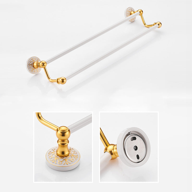 Traditional Bathroom Accessories Hardware Set Bath Shelf Bathroom Accessory Kit Clearhalo 'Bathroom Hardware Sets' 'Bathroom Hardware' 'Bathroom Remodel & Bathroom Fixtures' 'bathroom_hardware_sets' 'Home Improvement' 'home_improvement' 'home_improvement_bathroom_hardware_sets' 6997451