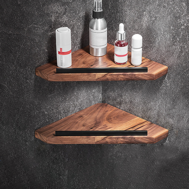 7 Piece Bathroom Accessory Set Wood and Metal Bathroom Accessories Hardware Set 2-Piece Set (Triangular Bath Shelf) Clearhalo 'Bathroom Hardware Sets' 'Bathroom Hardware' 'Bathroom Remodel & Bathroom Fixtures' 'bathroom_hardware_sets' 'Home Improvement' 'home_improvement' 'home_improvement_bathroom_hardware_sets' 6997501