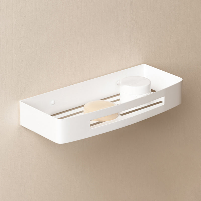 Modern Bathroom Accessory Set White Bathroom Accessories Hardware Set Square Bath Shelf Clearhalo 'Bathroom Hardware Sets' 'Bathroom Hardware' 'Bathroom Remodel & Bathroom Fixtures' 'bathroom_hardware_sets' 'Home Improvement' 'home_improvement' 'home_improvement_bathroom_hardware_sets' 6997532