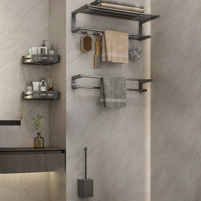 Modern Bathroom Accessory Set Grey Bathroom Accessories Hardware Set 5-Piece Set (Toilet Brush) Clearhalo 'Bathroom Hardware Sets' 'Bathroom Hardware' 'Bathroom Remodel & Bathroom Fixtures' 'bathroom_hardware_sets' 'Home Improvement' 'home_improvement' 'home_improvement_bathroom_hardware_sets' 6997629