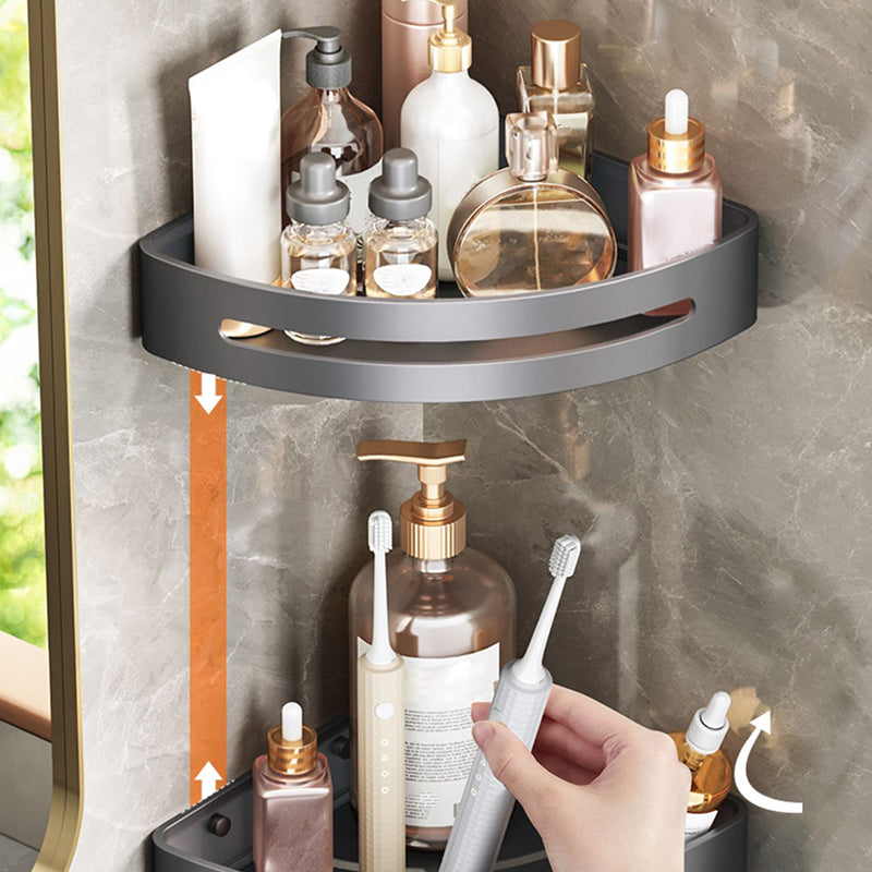 Modern Bathroom Accessory Set Matte Gray Bathroom Accessory Kit Clearhalo 'Bathroom Hardware Sets' 'Bathroom Hardware' 'Bathroom Remodel & Bathroom Fixtures' 'bathroom_hardware_sets' 'Home Improvement' 'home_improvement' 'home_improvement_bathroom_hardware_sets' 6998231