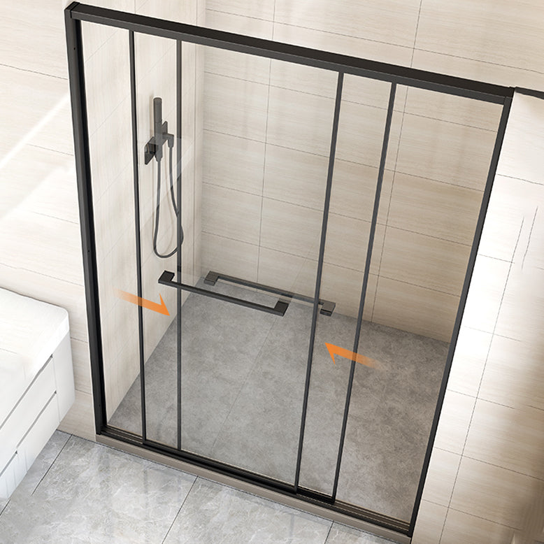 Bypass Shower Bath Door Full Frame Tempered Glass Shower Door Clearhalo 'Bathroom Remodel & Bathroom Fixtures' 'Home Improvement' 'home_improvement' 'home_improvement_shower_tub_doors' 'Shower and Tub Doors' 'shower_tub_doors' 'Showers & Bathtubs' 6998500