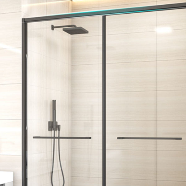 Bypass Shower Bath Door Full Frame Tempered Glass Shower Door Clearhalo 'Bathroom Remodel & Bathroom Fixtures' 'Home Improvement' 'home_improvement' 'home_improvement_shower_tub_doors' 'Shower and Tub Doors' 'shower_tub_doors' 'Showers & Bathtubs' 6998504