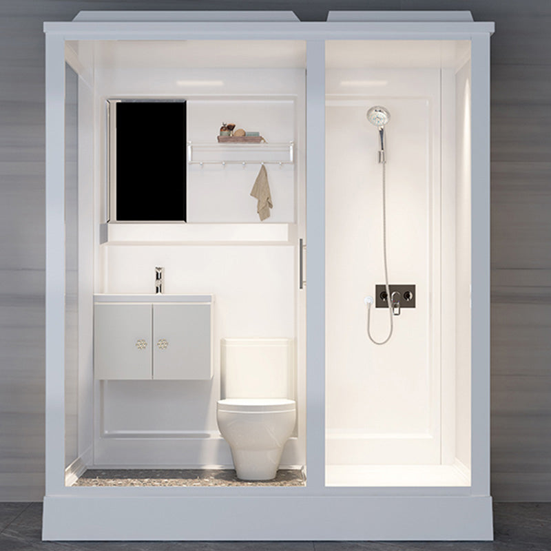 Modern Framed Shower Stall Clear Tempered Shower Stall for Bathroom Clearhalo 'Bathroom Remodel & Bathroom Fixtures' 'Home Improvement' 'home_improvement' 'home_improvement_shower_stalls_enclosures' 'Shower Stalls & Enclosures' 'shower_stalls_enclosures' 'Showers & Bathtubs' 6999000