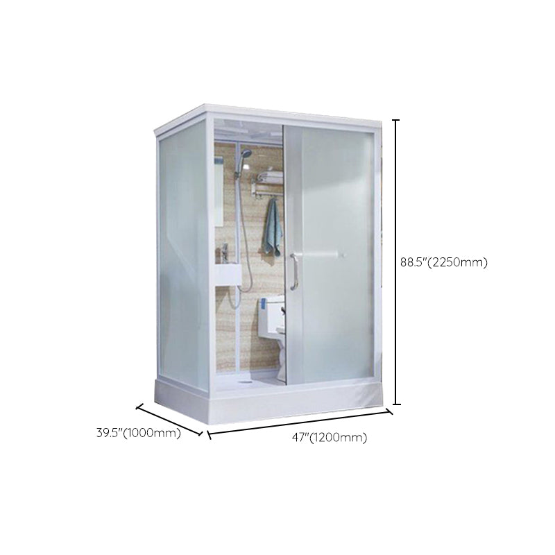 Modern Framed Shower Stall Clear Tempered Shower Stall for Bathroom Clearhalo 'Bathroom Remodel & Bathroom Fixtures' 'Home Improvement' 'home_improvement' 'home_improvement_shower_stalls_enclosures' 'Shower Stalls & Enclosures' 'shower_stalls_enclosures' 'Showers & Bathtubs' 6999016