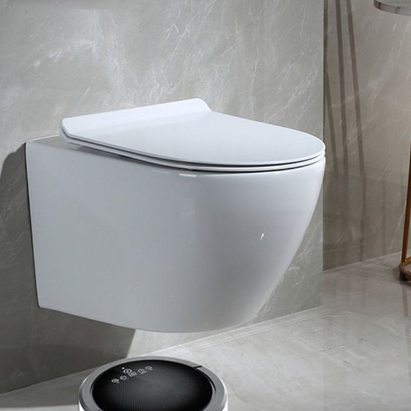 Modern White Ceramic Flush Toilet Wall Mount Urine Toilet for Washroom Clearhalo 'Bathroom Remodel & Bathroom Fixtures' 'Home Improvement' 'home_improvement' 'home_improvement_toilets' 'Toilets & Bidets' 'Toilets' 7002103