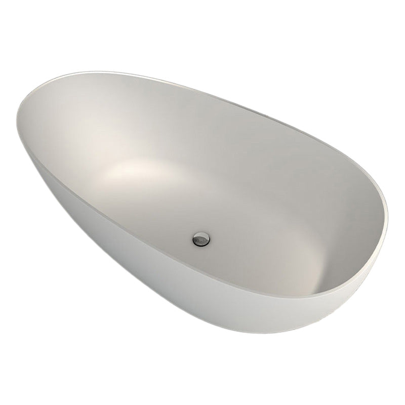 Freestanding Soaking Bathtub Antique Finish Oval Modern Bath Clearhalo 'Bathroom Remodel & Bathroom Fixtures' 'Bathtubs' 'Home Improvement' 'home_improvement' 'home_improvement_bathtubs' 'Showers & Bathtubs' 7003531