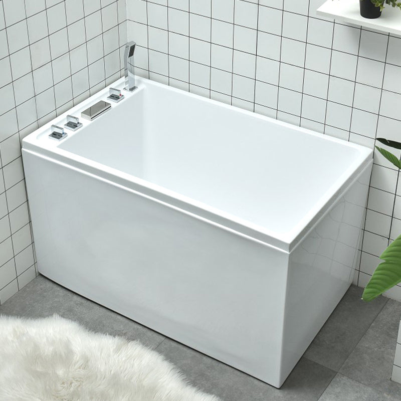 Freestanding Soaking Bath Antique Finish Oval Modern Bath Tub 43"L x 26"W x 25"H Left Tub with Silver 5-Piece Set Clearhalo 'Bathroom Remodel & Bathroom Fixtures' 'Bathtubs' 'Home Improvement' 'home_improvement' 'home_improvement_bathtubs' 'Showers & Bathtubs' 7003629