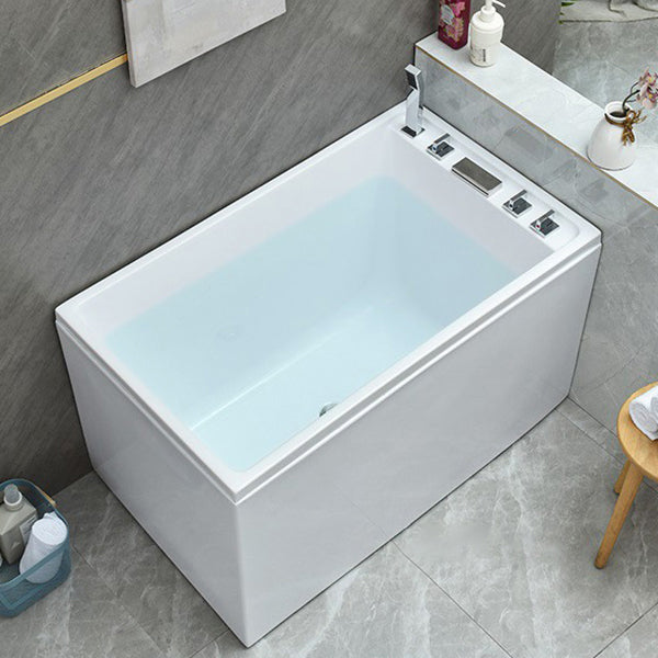 Freestanding Soaking Bath Antique Finish Oval Modern Bath Tub Right Tub with Silver 5-Piece Set Clearhalo 'Bathroom Remodel & Bathroom Fixtures' 'Bathtubs' 'Home Improvement' 'home_improvement' 'home_improvement_bathtubs' 'Showers & Bathtubs' 7003635