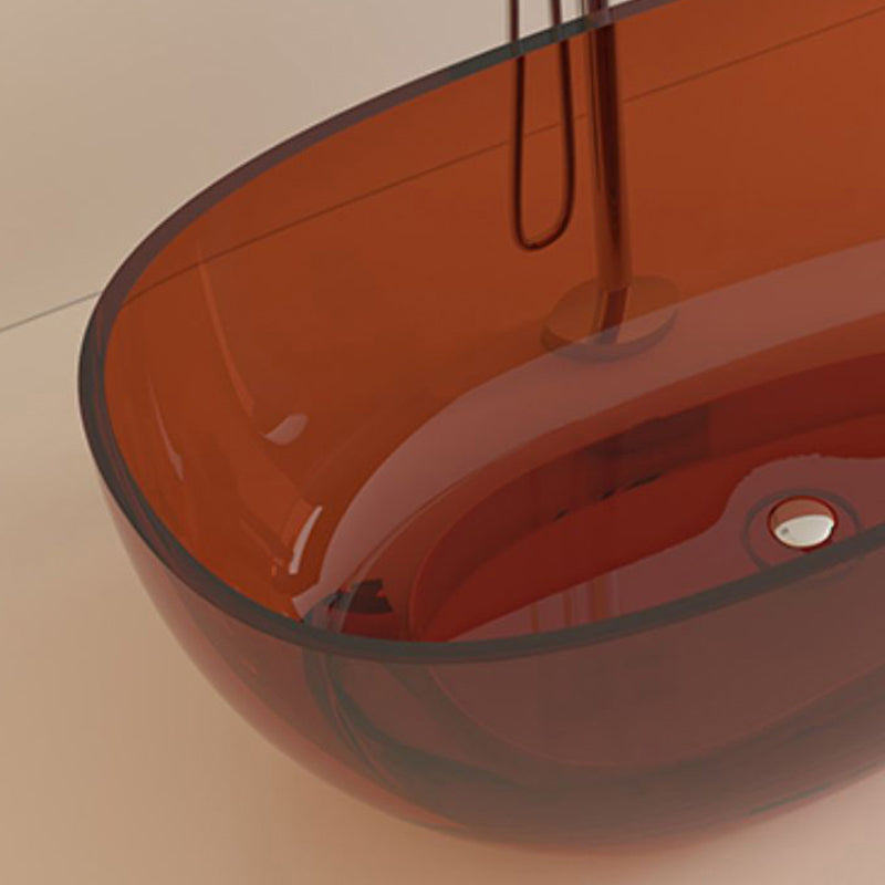 Modern Acrylic Oval Bathtub Soaking Freestanding Center Bathtub Clearhalo 'Bathroom Remodel & Bathroom Fixtures' 'Bathtubs' 'Home Improvement' 'home_improvement' 'home_improvement_bathtubs' 'Showers & Bathtubs' 7003743