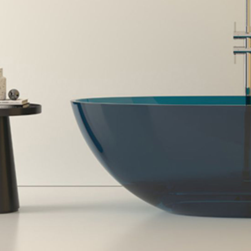 Modern Acrylic Oval Bathtub Soaking Freestanding Center Bathtub Clearhalo 'Bathroom Remodel & Bathroom Fixtures' 'Bathtubs' 'Home Improvement' 'home_improvement' 'home_improvement_bathtubs' 'Showers & Bathtubs' 7003745