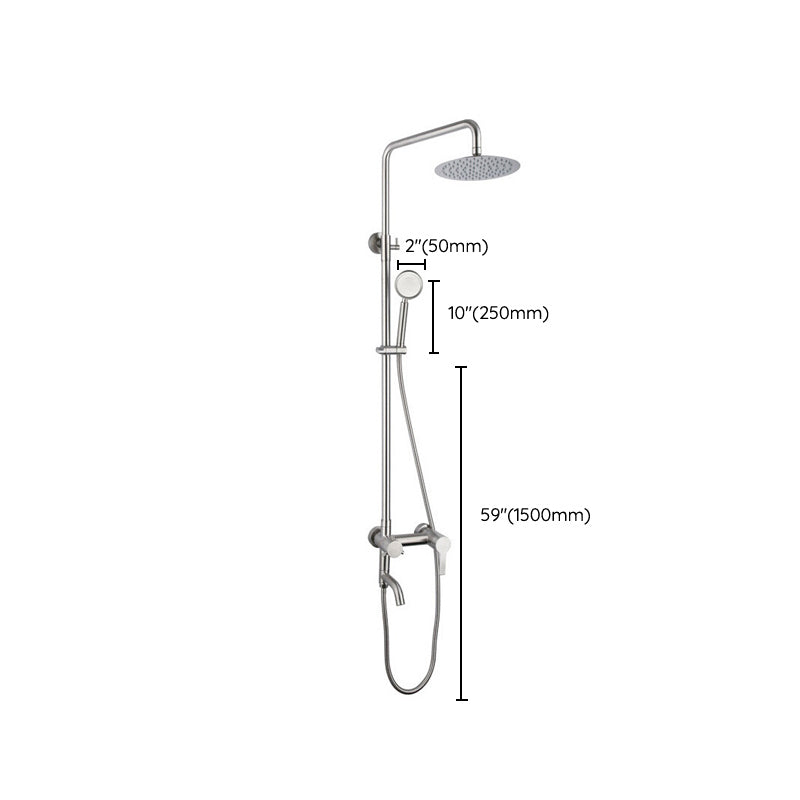 Modern Shower System Brass Temperature Control Handheld Shower Head Shower Set Clearhalo 'Bathroom Remodel & Bathroom Fixtures' 'Home Improvement' 'home_improvement' 'home_improvement_shower_faucets' 'Shower Faucets & Systems' 'shower_faucets' 'Showers & Bathtubs Plumbing' 'Showers & Bathtubs' 7011364