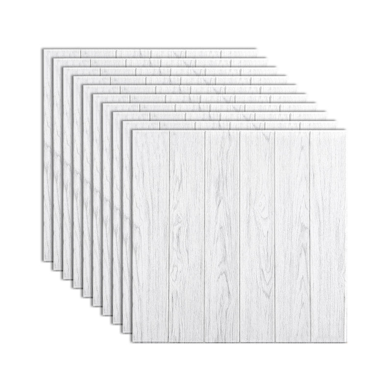 Traditional Paneling PVC Peel and Stick Soundproof Wall Access Panel Distressed White 0.2" Clearhalo 'Flooring 'Home Improvement' 'home_improvement' 'home_improvement_wall_paneling' 'Wall Paneling' 'wall_paneling' 'Walls & Ceilings' Walls and Ceiling' 7011959