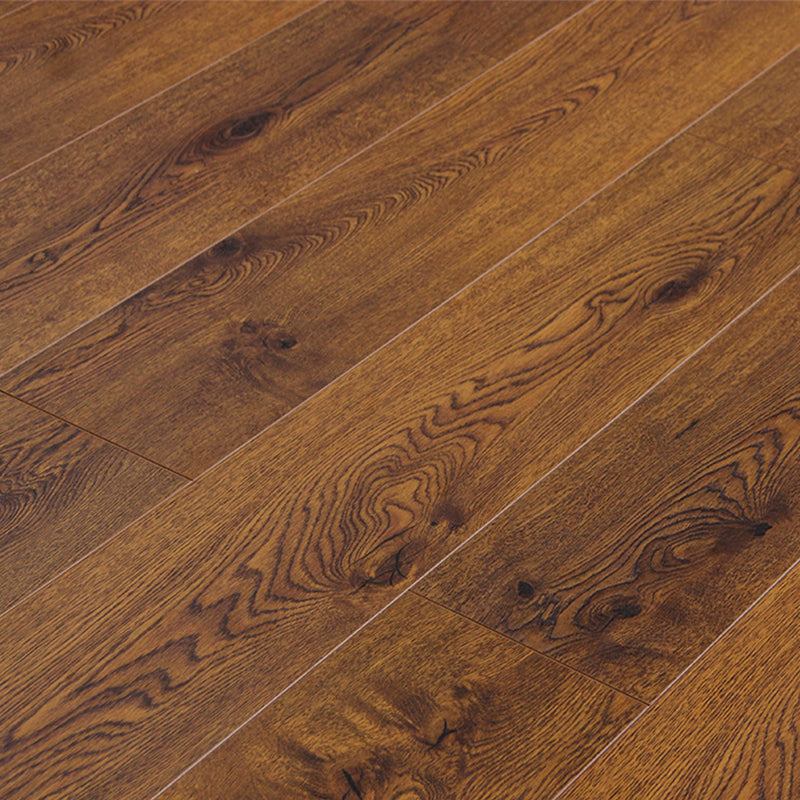 Waterproof Laminate Flooring Rectangular Indoor Wooden Scratch Resistant Laminate Brown Clearhalo 'Flooring 'Home Improvement' 'home_improvement' 'home_improvement_laminate_flooring' 'Laminate Flooring' 'laminate_flooring' Walls and Ceiling' 7012079