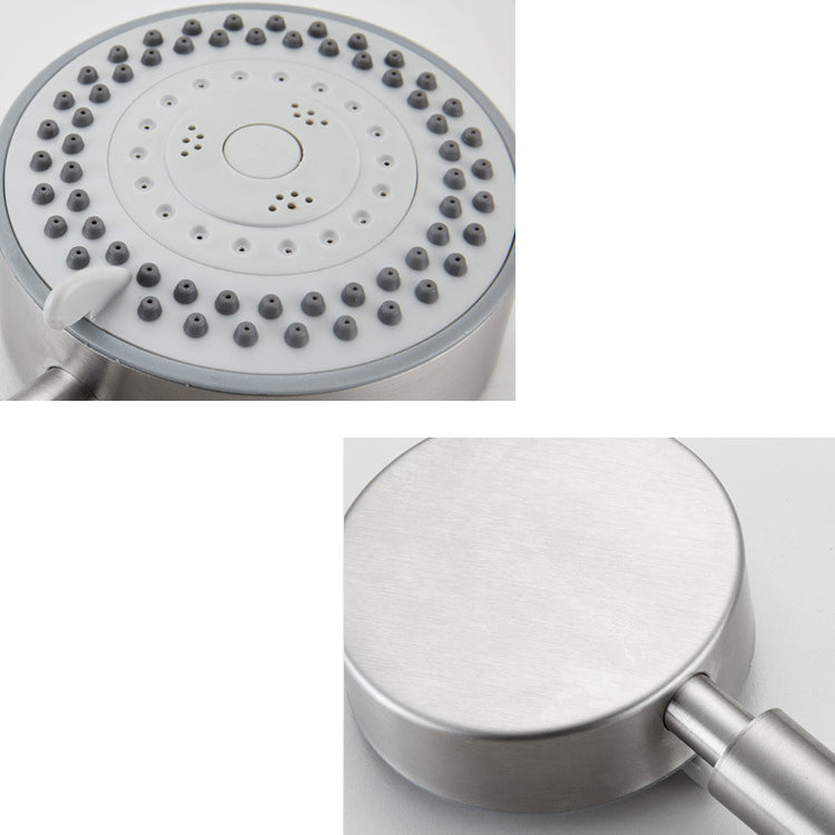 Standard Spray Shower Head Polished Nickel Round Hand Shower Clearhalo 'Bathroom Remodel & Bathroom Fixtures' 'Home Improvement' 'home_improvement' 'home_improvement_shower_heads' 'Shower Heads' 'shower_heads' 'Showers & Bathtubs Plumbing' 'Showers & Bathtubs' 7012116