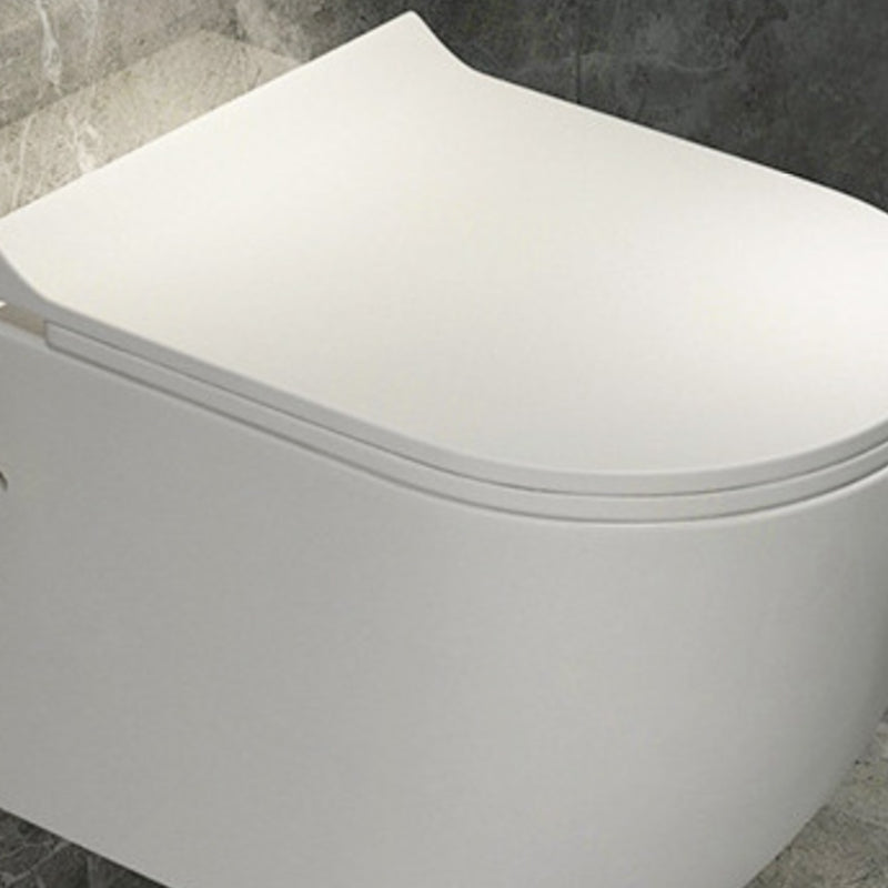 Modern Ceramic Flush Toilet White Wall Hung Toilet Bowl for Washroom Clearhalo 'Bathroom Remodel & Bathroom Fixtures' 'Home Improvement' 'home_improvement' 'home_improvement_toilets' 'Toilets & Bidets' 'Toilets' 7023377
