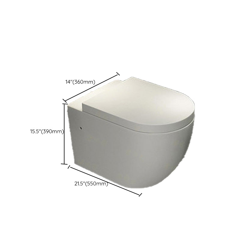 Modern Ceramic Flush Toilet White Wall Hung Toilet Bowl for Washroom Clearhalo 'Bathroom Remodel & Bathroom Fixtures' 'Home Improvement' 'home_improvement' 'home_improvement_toilets' 'Toilets & Bidets' 'Toilets' 7023395