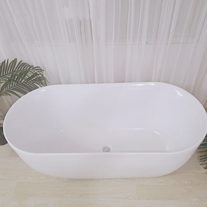 Freestanding Antique Finish Bathtub Soaking Back to Wall Bath Tub White 51"L x 28"W x 24"H Tub Clearhalo 'Bathroom Remodel & Bathroom Fixtures' 'Bathtubs' 'Home Improvement' 'home_improvement' 'home_improvement_bathtubs' 'Showers & Bathtubs' 7023634