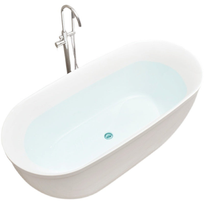 Freestanding Antique Finish Bathtub Soaking Back to Wall Bath Tub Clearhalo 'Bathroom Remodel & Bathroom Fixtures' 'Bathtubs' 'Home Improvement' 'home_improvement' 'home_improvement_bathtubs' 'Showers & Bathtubs' 7023636