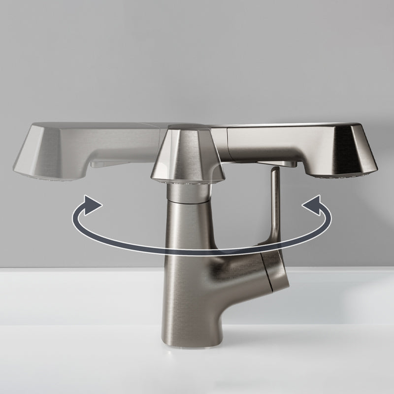 Lever Handles Lavatory Faucet Modern Vessel Sink Bathroom Faucet Clearhalo 'bathroom_sink_faucets' 'Conjunta de Baño y Conjunta de Grifo' 'Coronamiento de Baño y Dispositivo de Baño' 'Grifo del lavabo del baño' 'Hogar' 'home_improvement' 'home_improvement_bathroom_sink_faucets' 'Mejoras para el hogar' 7031384