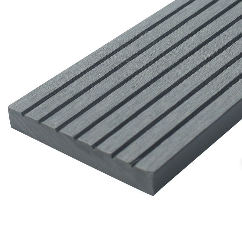 Outdoor Floor Patio Stripe Composite Wooden Water-resistant Deck Plank Grey Clearhalo 'Home Improvement' 'home_improvement' 'home_improvement_outdoor_deck_tiles_planks' 'Outdoor Deck Tiles & Planks' 'Outdoor Flooring & Tile' 'Outdoor Remodel' 'outdoor_deck_tiles_planks' 7031695