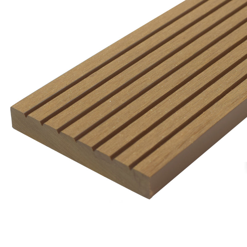 Outdoor Floor Patio Stripe Composite Wooden Water-resistant Deck Plank Champagne Clearhalo 'Home Improvement' 'home_improvement' 'home_improvement_outdoor_deck_tiles_planks' 'Outdoor Deck Tiles & Planks' 'Outdoor Flooring & Tile' 'Outdoor Remodel' 'outdoor_deck_tiles_planks' 7031696