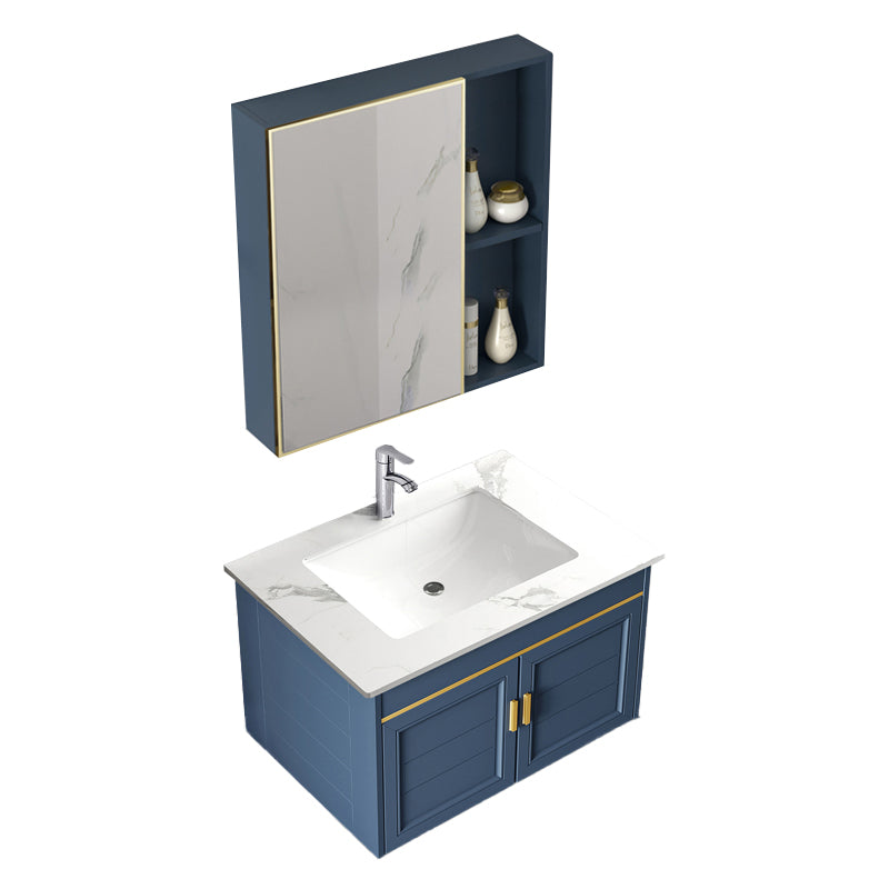 Bathroom Vanity Set Ceramic Sink Drawer Mirror Vanity with Faucet Vanity & Faucet & Mirror Cabinet Towel Bar Not Included Clearhalo 'Bathroom Remodel & Bathroom Fixtures' 'Bathroom Vanities' 'bathroom_vanities' 'Home Improvement' 'home_improvement' 'home_improvement_bathroom_vanities' 7032078