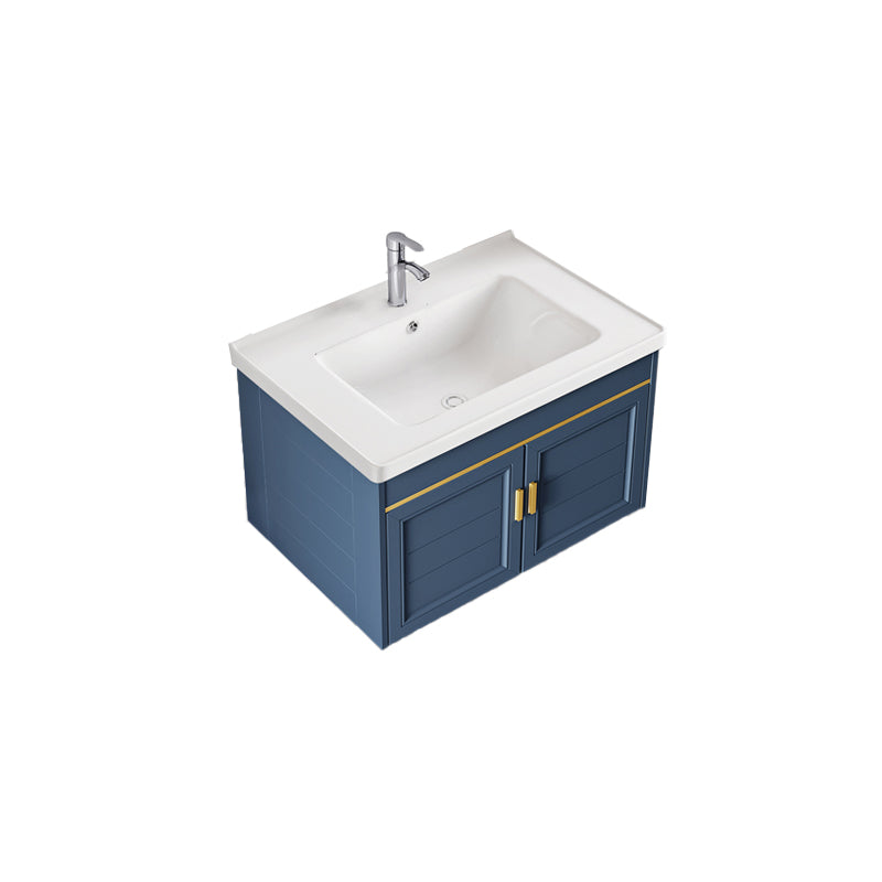 Bathroom Vanity Set Ceramic Sink Drawer Mirror Vanity with Faucet Vanity & Faucet None Clearhalo 'Bathroom Remodel & Bathroom Fixtures' 'Bathroom Vanities' 'bathroom_vanities' 'Home Improvement' 'home_improvement' 'home_improvement_bathroom_vanities' 7032084