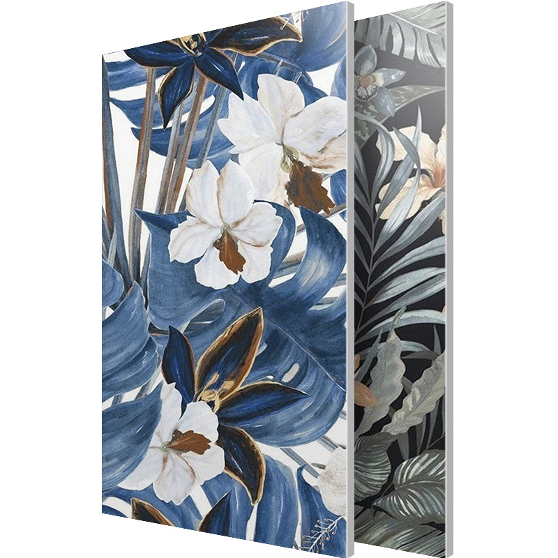 Straight Edge Wall Tile Flower Pattern Rectangle Wall Tile for Living Room Clearhalo 'Floor Tiles & Wall Tiles' 'floor_tiles_wall_tiles' 'Flooring 'Home Improvement' 'home_improvement' 'home_improvement_floor_tiles_wall_tiles' Walls and Ceiling' 7032453