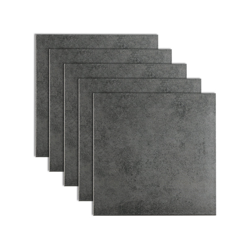 Square Wall and Floor Tile Straight Edge Imitation Stone Wall and Floor Tile Dark Gray-Black Clearhalo 'Floor Tiles & Wall Tiles' 'floor_tiles_wall_tiles' 'Flooring 'Home Improvement' 'home_improvement' 'home_improvement_floor_tiles_wall_tiles' Walls and Ceiling' 7032547