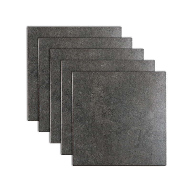 Square Wall and Floor Tile Straight Edge Imitation Stone Wall and Floor Tile Black-Gray Clearhalo 'Floor Tiles & Wall Tiles' 'floor_tiles_wall_tiles' 'Flooring 'Home Improvement' 'home_improvement' 'home_improvement_floor_tiles_wall_tiles' Walls and Ceiling' 7032563