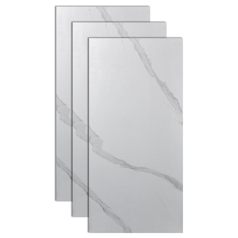 Rectangle Wall and Floor Tile Straight Edge Imitation Marble Wall and Floor Tile White-Gray Clearhalo 'Floor Tiles & Wall Tiles' 'floor_tiles_wall_tiles' 'Flooring 'Home Improvement' 'home_improvement' 'home_improvement_floor_tiles_wall_tiles' Walls and Ceiling' 7032573