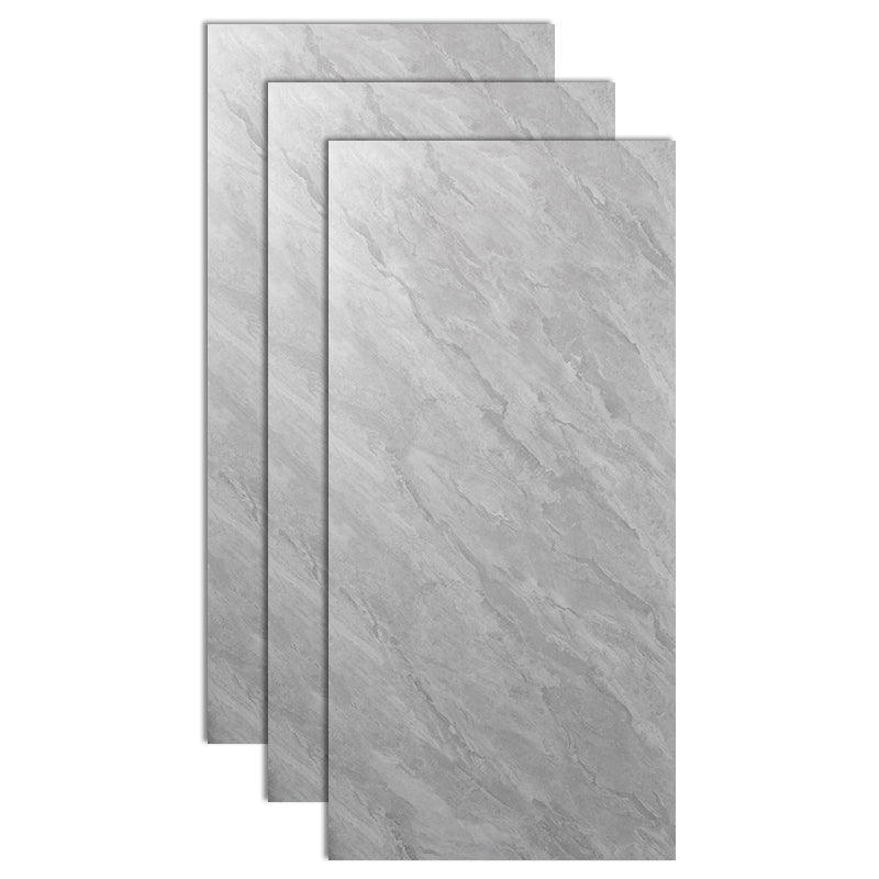 Rectangle Wall and Floor Tile Straight Edge Imitation Marble Wall and Floor Tile Gray-White Clearhalo 'Floor Tiles & Wall Tiles' 'floor_tiles_wall_tiles' 'Flooring 'Home Improvement' 'home_improvement' 'home_improvement_floor_tiles_wall_tiles' Walls and Ceiling' 7032583
