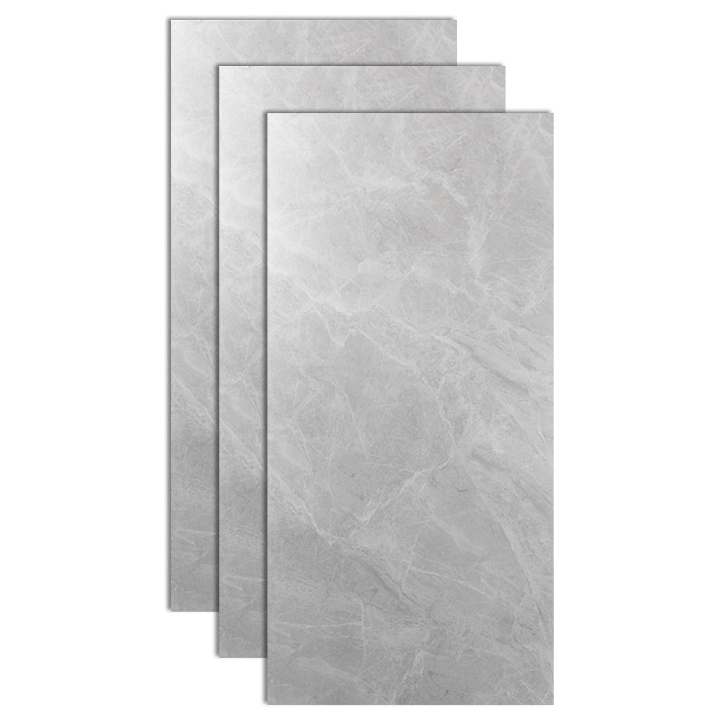 Rectangle Wall and Floor Tile Straight Edge Imitation Marble Wall and Floor Tile Light Gray Clearhalo 'Floor Tiles & Wall Tiles' 'floor_tiles_wall_tiles' 'Flooring 'Home Improvement' 'home_improvement' 'home_improvement_floor_tiles_wall_tiles' Walls and Ceiling' 7032585