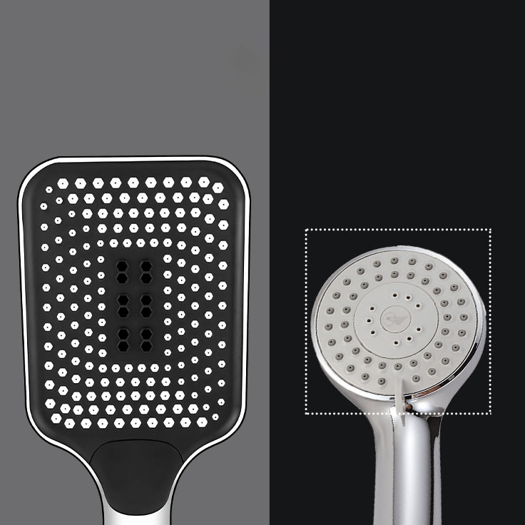 Modern Handheld Shower Head Square Three-speed Fall Resistance Spray Head Clearhalo 'Bathroom Remodel & Bathroom Fixtures' 'Home Improvement' 'home_improvement' 'home_improvement_shower_heads' 'Shower Heads' 'shower_heads' 'Showers & Bathtubs Plumbing' 'Showers & Bathtubs' 7033045