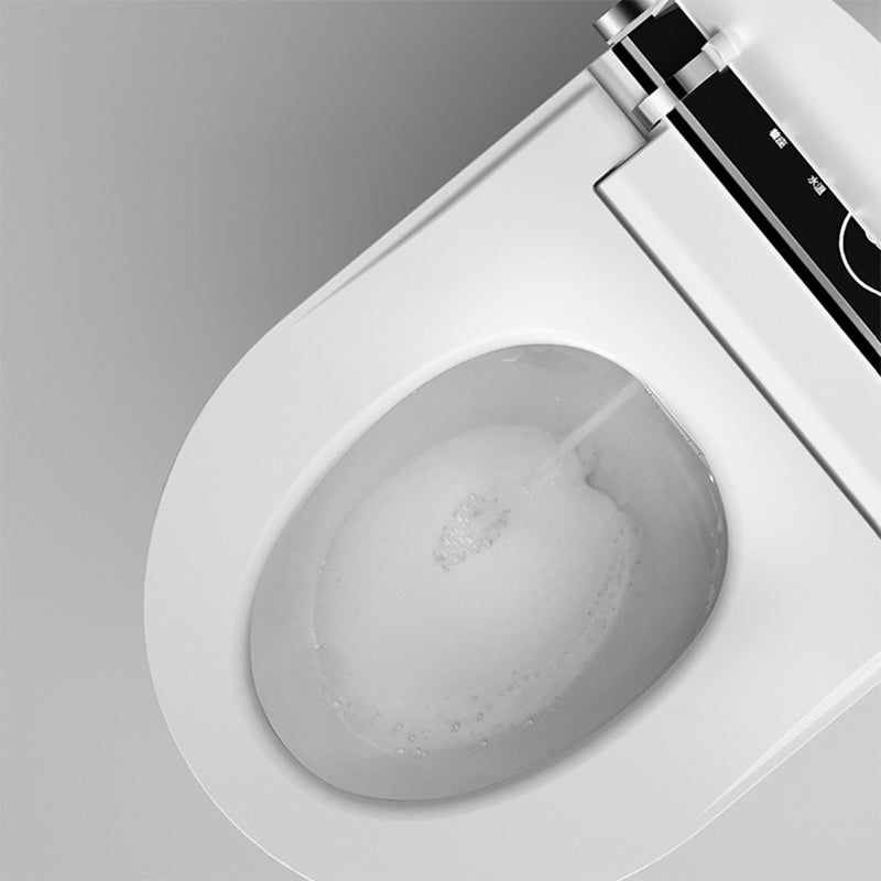 Contemporary Water Pressure Control Ceramic Elongated Heated Seat Smart Bidet Clearhalo 'Bathroom Remodel & Bathroom Fixtures' 'Bidets' 'Home Improvement' 'home_improvement' 'home_improvement_bidets' 'Toilets & Bidets' 7036690