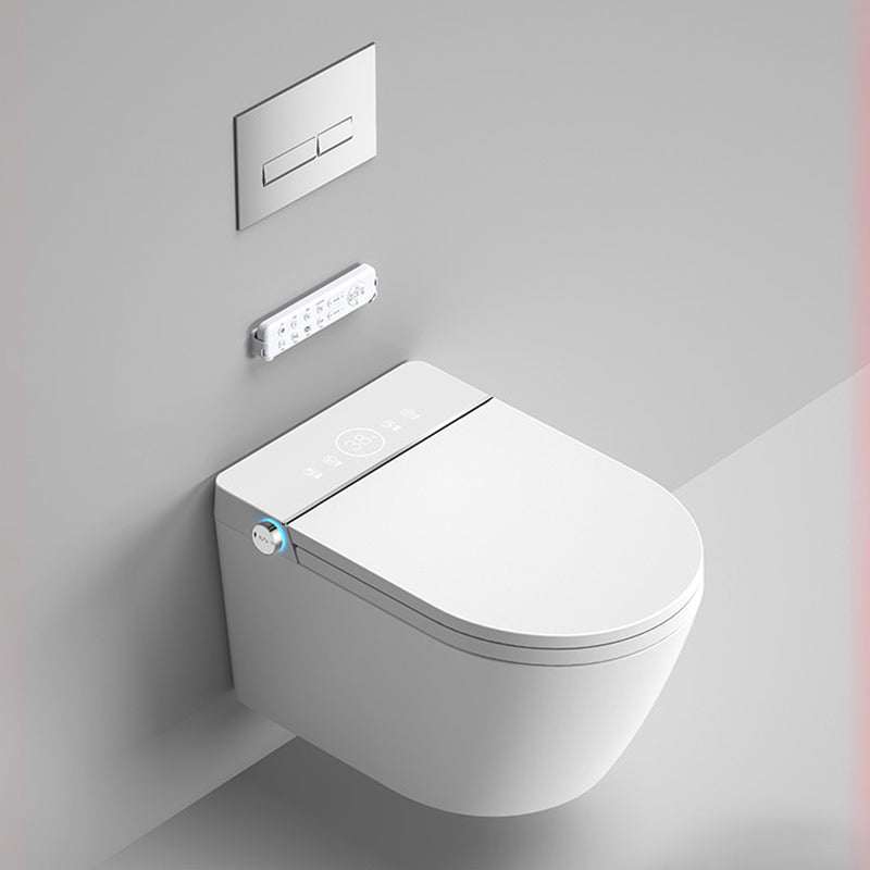 Contemporary Water Pressure Control Ceramic Elongated Heated Seat Smart Bidet Clearhalo 'Bathroom Remodel & Bathroom Fixtures' 'Bidets' 'Home Improvement' 'home_improvement' 'home_improvement_bidets' 'Toilets & Bidets' 7036693