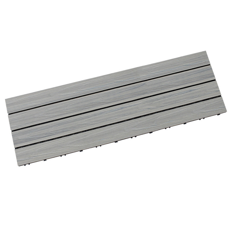 Square Decking Tiles Interlocking Striped Pattern Deck Plank 35"L x 12"W x 1"H Clearhalo 'Home Improvement' 'home_improvement' 'home_improvement_outdoor_deck_tiles_planks' 'Outdoor Deck Tiles & Planks' 'Outdoor Flooring & Tile' 'Outdoor Remodel' 'outdoor_deck_tiles_planks' 7037537