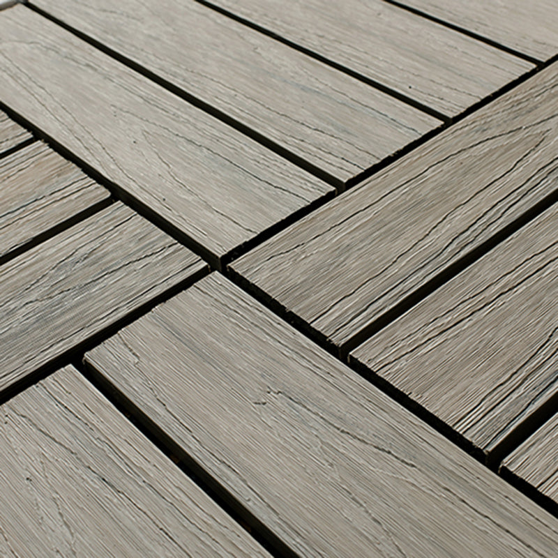 Square Decking Tiles Interlocking Striped Pattern Deck Plank Clearhalo 'Home Improvement' 'home_improvement' 'home_improvement_outdoor_deck_tiles_planks' 'Outdoor Deck Tiles & Planks' 'Outdoor Flooring & Tile' 'Outdoor Remodel' 'outdoor_deck_tiles_planks' 7037539